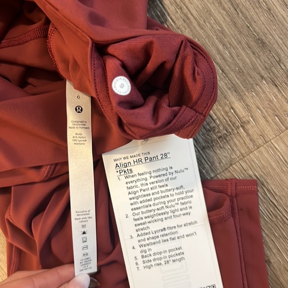 Lululemon Align High-Rise Pant with Pockets 28" - Picture 8 of 8